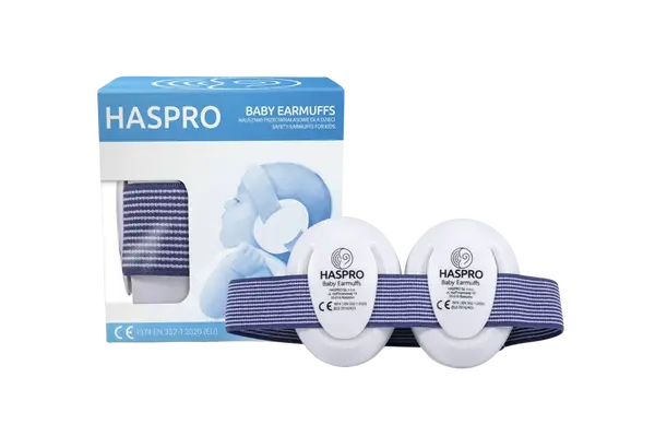 HASPRO BABY Sluchátka na uši modré