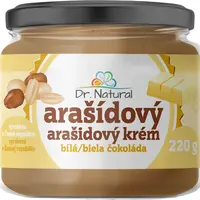 DR.NATURAL Arašídový krém s bílou čokoládou 220 g