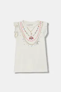 Dětské bavlněné šaty Guess