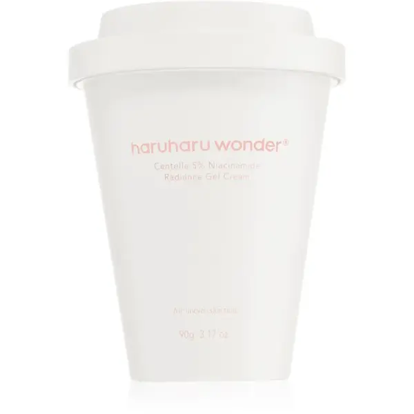 Haruharu Wonder Centella 5% Niacinamide Radiance Gel Cream lehký gelový krém pro sjednocení barevného tónu pleti 90 g
