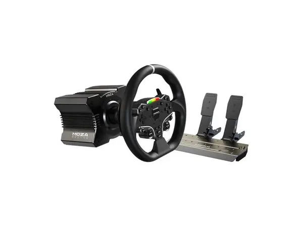Herní sada MOZA RACING R5 RS20 základna R5 + Volant ES + Pedály SRP-Lite + Svorka na stůl