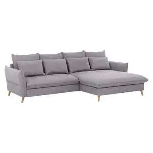 Livetastic ROHOVÁ SEDAČKA, textil, světle šedá