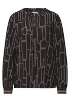 STREET ONE Blúzka  tmavobéžová / čokoládová