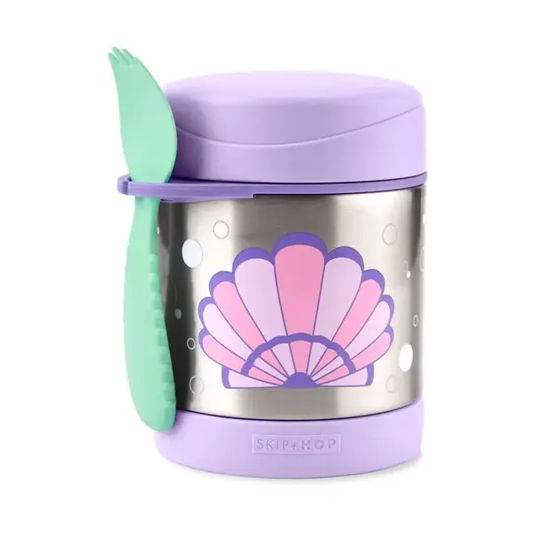 SKIP HOP Spark Style Termoska na jídlo se lžičkou/vidličkou Mušle 325 ml, 3r+
