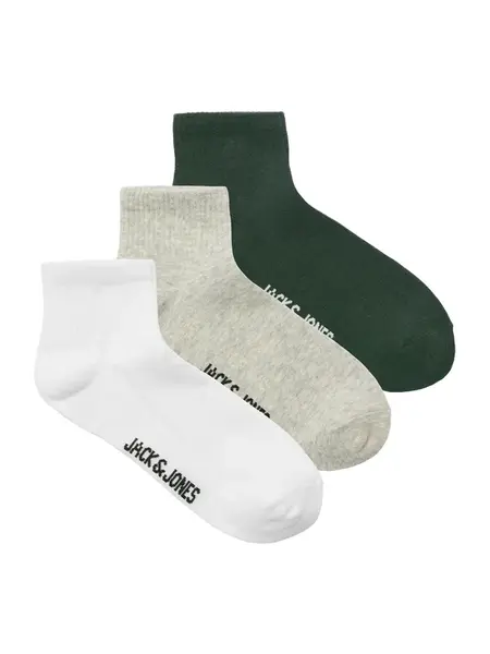 JACK & JONES Ponožky 'JACNATE'  sivá / jedľová / čierna / biela