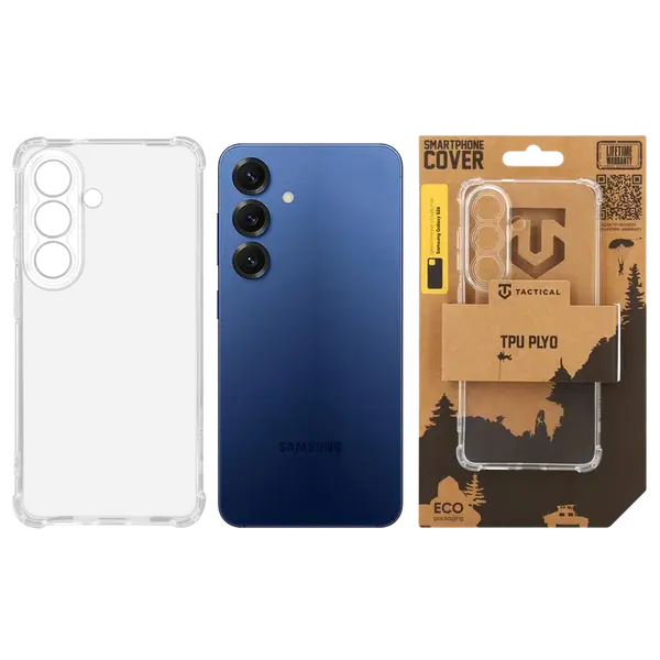 Zadní kryt Tactical TPU Plyo pro Samsung Galaxy S26, transparentní