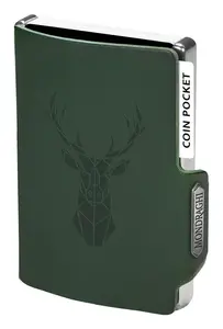 Kožená mini peňaženka Mondraghi Silhouette Modern Deer Green