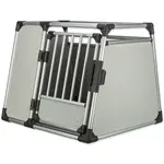 Trixie Přepravka hliník L-XL 94×75×88cm stříbrno-šedá