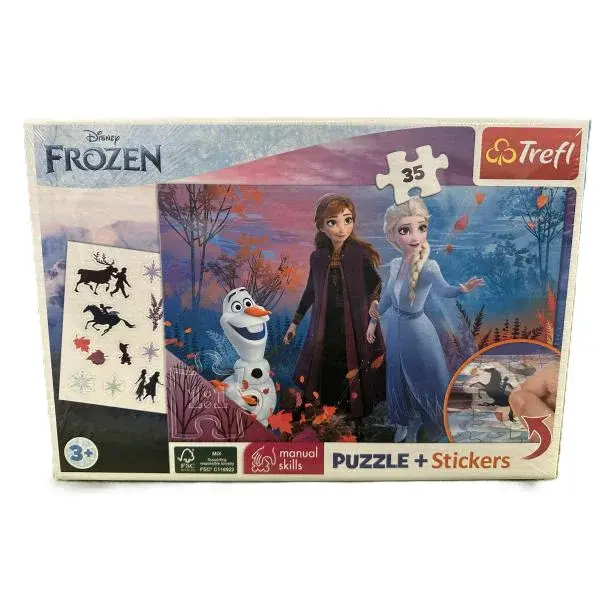 Trefl Puzzle 35 + samolepky - Frozen