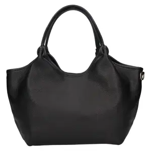 Dámska kožená kabelka Italia Sammy - čierna