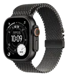 APPLE Watch Ultra 3 GPS + Cellular 49mm černý titan - černý titanový milánský tah - S