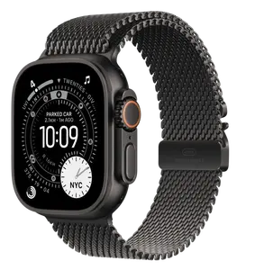 APPLE Watch Ultra 3 GPS + Cellular 49mm černý titan - černý titanový milánský tah - S