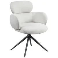 Novel ŽIDLE S PODRUČKAMI, železo, tkaná látka, krémová