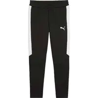 Puma TEAMEVOSTRIPE PANTS JR Detské tepláky, čierna, veľkosť