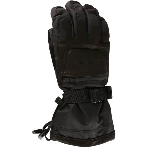 ALPINE PRO REFON Pánské lyžařské rukavice, černá, velikost