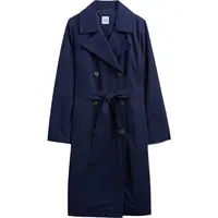 GAP V-NEW MODERN TRENCH Dámsky trenčkot, tmavo modrá, veľkosť