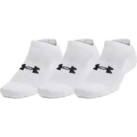 Under Armour TRAINING COTTON NO SHOW 3PK Unisex ponožky, biela, veľkosť S