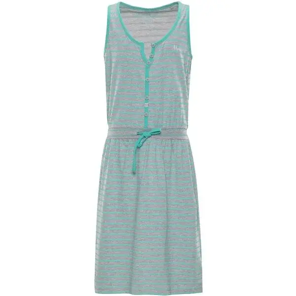 ALPINE PRO GOGO Detské letné šaty, tyrkysová, veľkosť 140-146