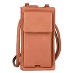 Kožená dámska kabelka s peňaženkou Sparwell Livia - koňak