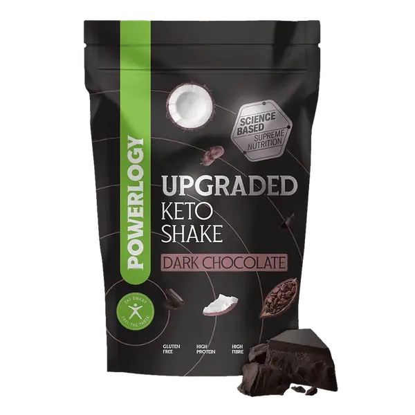 POWERLOGY Upgraded Keto Shake Dark Chocolate 600 g