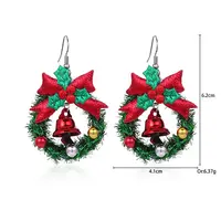 Christmas Alloy Dangle Earrings