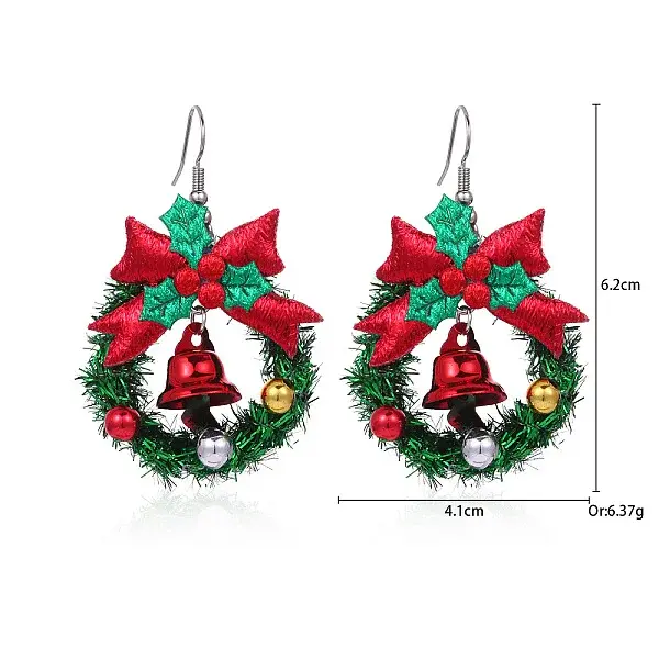Christmas Alloy Dangle Earrings