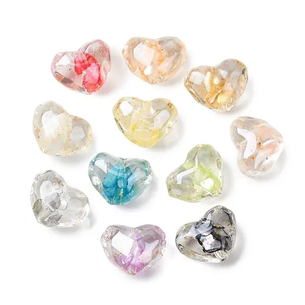 Transparent Resin & Natural Shell Beads