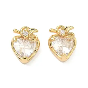 Brass Micro Pave Cubic Zirconia Pendants