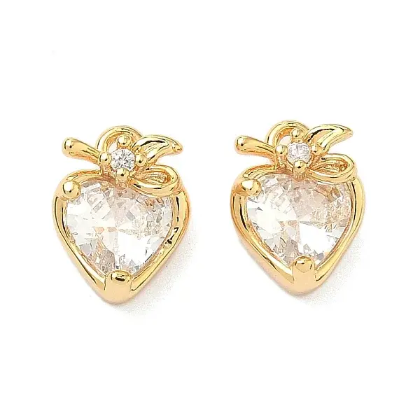 Brass Micro Pave Cubic Zirconia Pendants