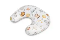 SENSILLO Kojící polštář, podkova, mušelín, bavlna - Hvězdná zvířátka, šedý, bílá