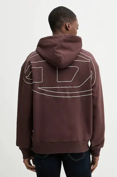 Bavlněná mikina Diesel S-MACS-HOOD-MEGOVAL-D