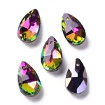 Faceted Teardrop Glass Pendants