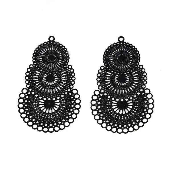 Spray Painted 430 Stainless Steel Pendants