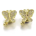 Brass Micro Pave Clear Cubic Zirconia Magnetic Clasps