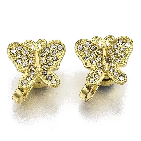Brass Micro Pave Clear Cubic Zirconia Magnetic Clasps