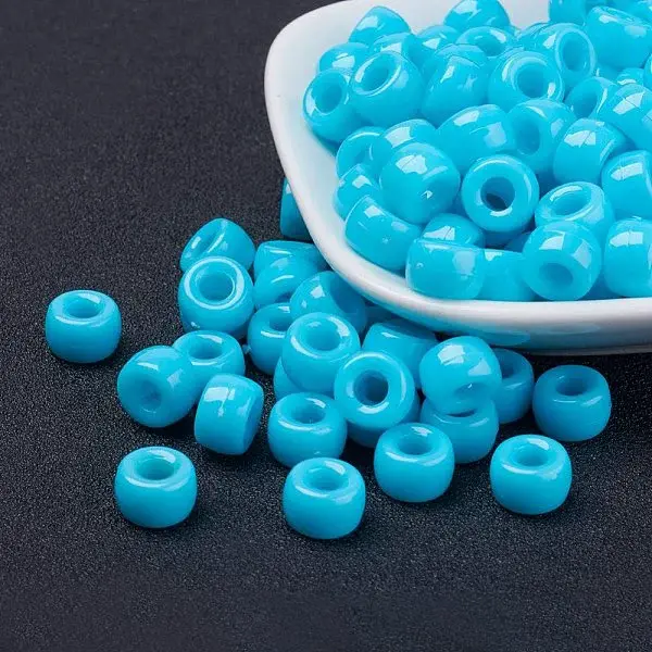 Opaque Acrylic European Beads