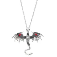 Alloy Enamel Dragon Pendant Necklaces