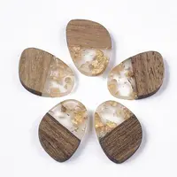 Transparent Resin & Walnut Wood Pendants