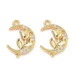 Brass Micro Pave Cubic Zirconia Pendants