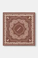 Šátek s přídavkem hedvábí Patrizia Pepe hnědá barva, 8F0112 A706