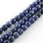 Dyed Natural Sesame Jasper Round Beads Strands