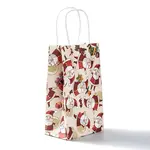 Christmas Theme Kraft Paper Gift Bags