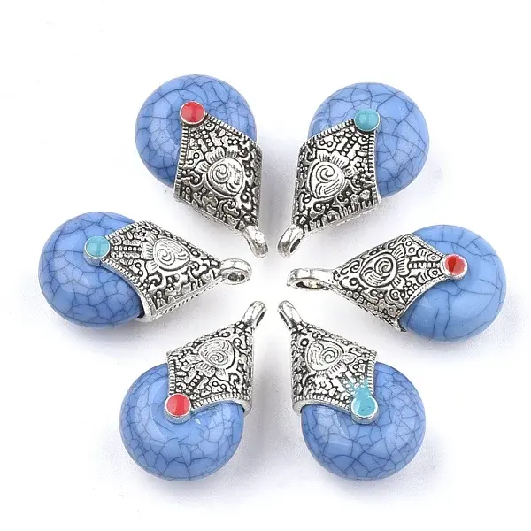 Tibetan Style Resin Pendants