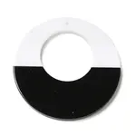Black and White stitching Acrylic Pendants
