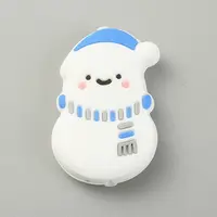 Christmas Theme Food Grade Eco-Friendly Silicone Beads