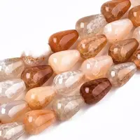 Natural Crackle Agate Beads Strands