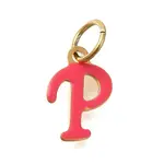 Ion Plating(IP) 304 Stainless Steel Enamel Alphabet Charms