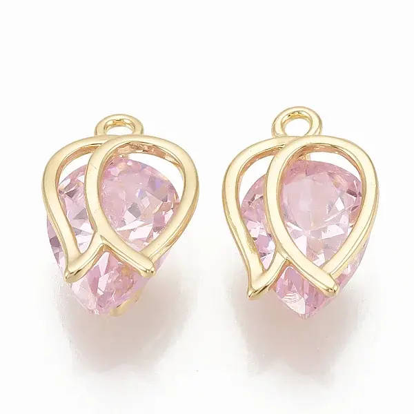 Brass Cubic Zirconia Charms