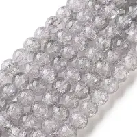 Crackle Glass Beads Strands