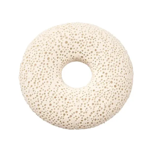 Natural Lava Rock Disc Big Pendants